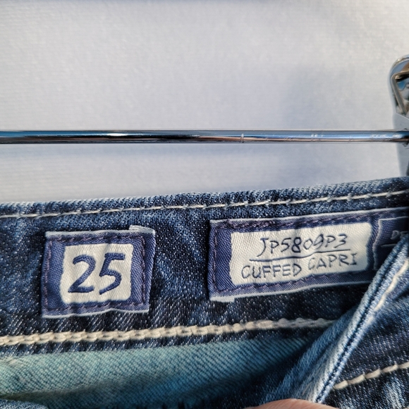 Miss Me Denim Cuffed Capri Jeans Women's 25 - Picture 4 of 8